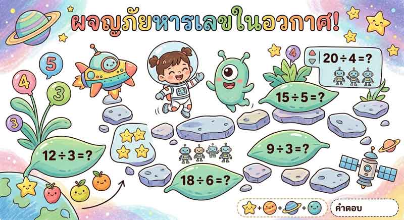 แบบฝึกหัดการหารเลข